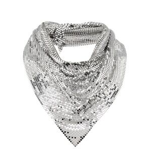 Paco Rabanne Silver Sequin Necklace